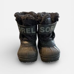Toddler Sorel Black and Gray Insulated Boots